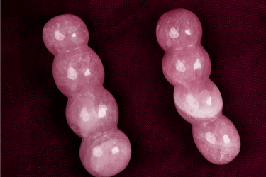 Rose Quartz Yoni Massager - The Mini Beaded Rosie: Passionate Presence & Focus - Yoni Wanderland